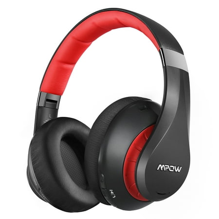 MPOW 059 Plus Active Noise Cancelling Headphones, Bluetooth Headphones Wireless Headphones Over Ear with Mic, 50H Playtime Hi-fi Deep Bass Soft Memory Foam Ear Pads Foldable Headphones for Travel/Work