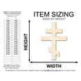 thumbnail image 2 of Unfinished Wood Orthodox Cross Shape | DIY Craft Cutout 18" / 1/2", 2 of 3