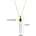 thumbnail image 2 of Stainless Steel Ashes Vial Necklace Urn Necklace Urns for Human Ashes Test Tube Necklace for Women Men Teens Party Gift Jewelry, 2 of 5