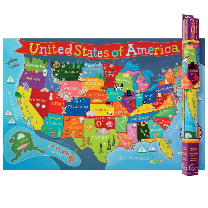 UNITED STATES MAP FOR KIDS - Walmart.com - Walmart.com