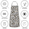 thumbnail image 6 of Pofeuu Heart Leopard Print Aprons with Pockets, Cute Aprons for Kitchen, Cooking, Server, Barber, Chef Apron, 6 of 7