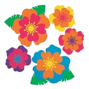 Luau Paper Flower Decor - Party Decor - 5 Pieces