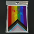 thumbnail image 3 of Gay Pride Peace Hands Progress Pride Greeting Cards and Envelopes Pack of 8, 3 of 3