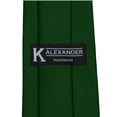 thumbnail image 5 of Mens Solid Hunter Green Ties Necktie, 5 of 5