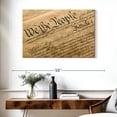 thumbnail image 3 of Elephant Stock Preamble To The Constitution Wall Art - Horizontal Canvas Wall Art - Living Room Wall Decor - Education Canvas - Beige And Black Decor - 39" x 26", 3 of 8
