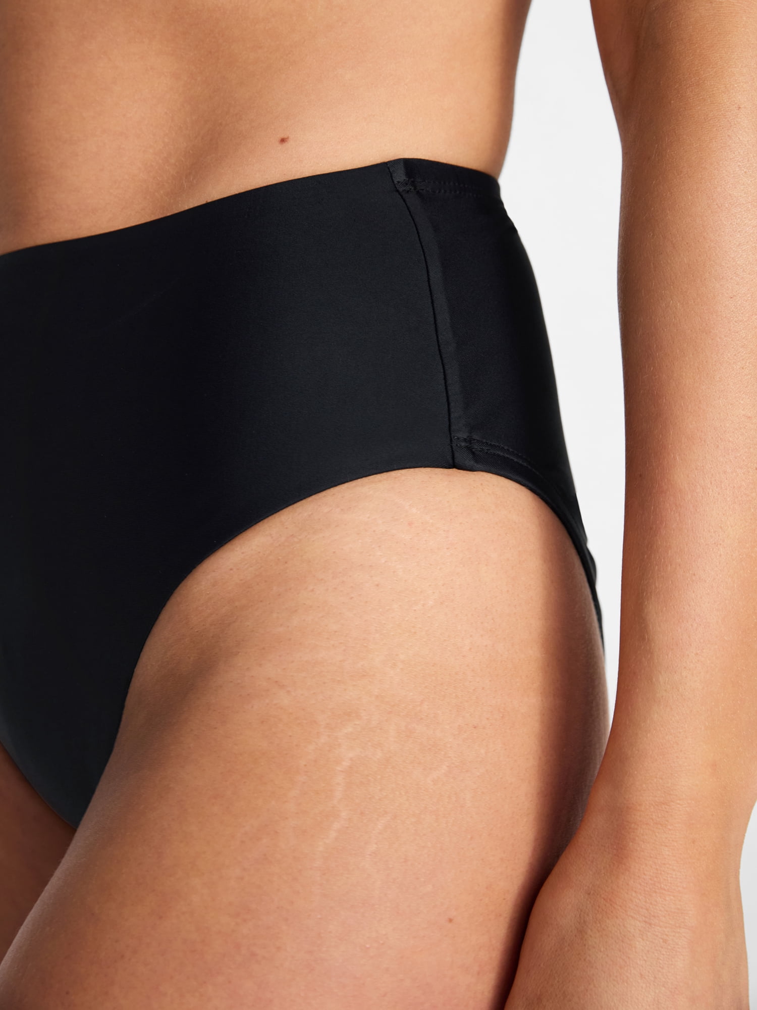 Time and Tru Women's and Women's Plus Size High Rise Bikini Bottoms, Sizes XS-3X