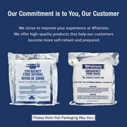 4Patriots Emergency Food Bars: Non-Perishable S.O.S Rations Designed to Last 5 Years - 3,600 Total Calories - 1 Pack of 9 Lemon-Flavored Survival Bars for Emergencies, Camping, or Hiking