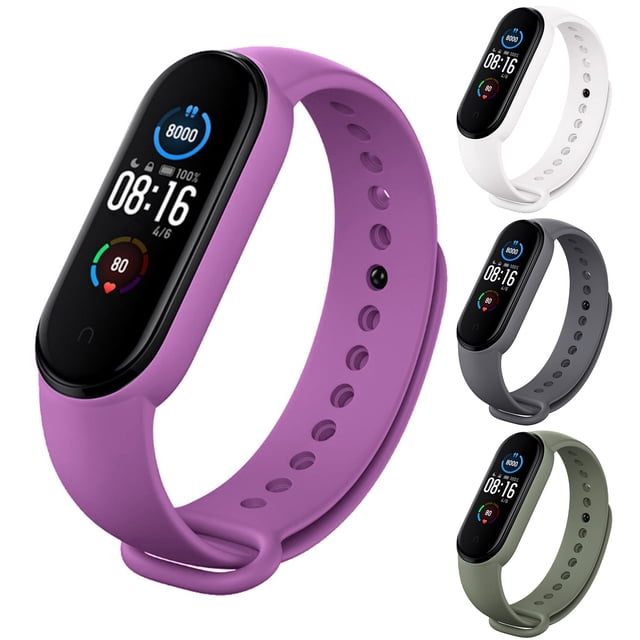 Gwong Electrónica Correa de reemplazo de color sólido de banda de silicona suave para Xiaomi MI Banda 3/4/5