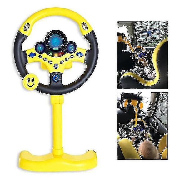 Electric Simulation Steering Wheel Toy With Sound And Light Puzzle Car Toy