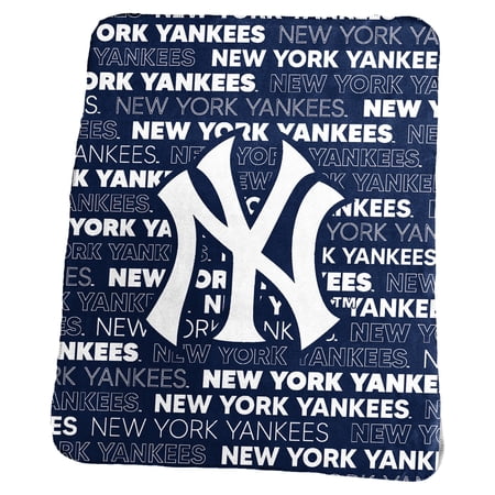 Logo Brands New York Yankees 50 x 60 Classic Fleece Throw Blanket