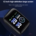 thumbnail image 4 of Touch Smart Bracelet Fitness Tracker Monitor de ritmo cardíaco Reloj deportivo (Azul), 4 of 8