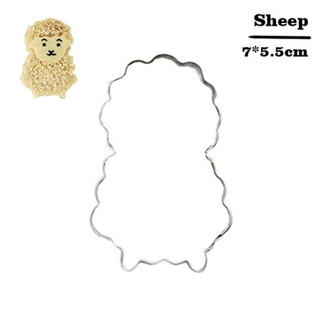 

Stainless Steel Cookie Polar Bear Shape Cake Decorating Fondant Cutters Tools Gingerbread Man Metal