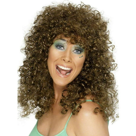 Boogie Babe Curly Brown Wig