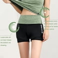thumbnail image 4 of Pantalones cortos para correr para mujer 2 en 1 Cintura ancha Letras Capa de cobertura Forro de comp Abanopi Pantalones cortos de mujer, 4 of 7