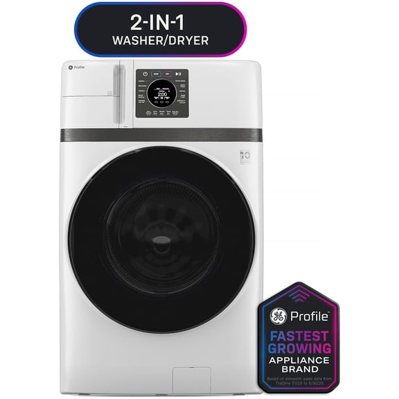 Ge Profile Pfq83hssw 28" Wide 4.6 Cu. Ft. Combination Washer And Dryer - White