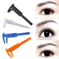 thumbnail image 1 of DPTALR 80mm Microblading Reusable Makeup Measure Eyebrow Guide Ruler Permanent Tools, 1 of 9