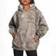 thumbnail image 3 of Sudadera con capucha deportiva de gran tamaño con estampado de hojas de arce y bolsillos para mujer nueva de otoño, 3 of 5