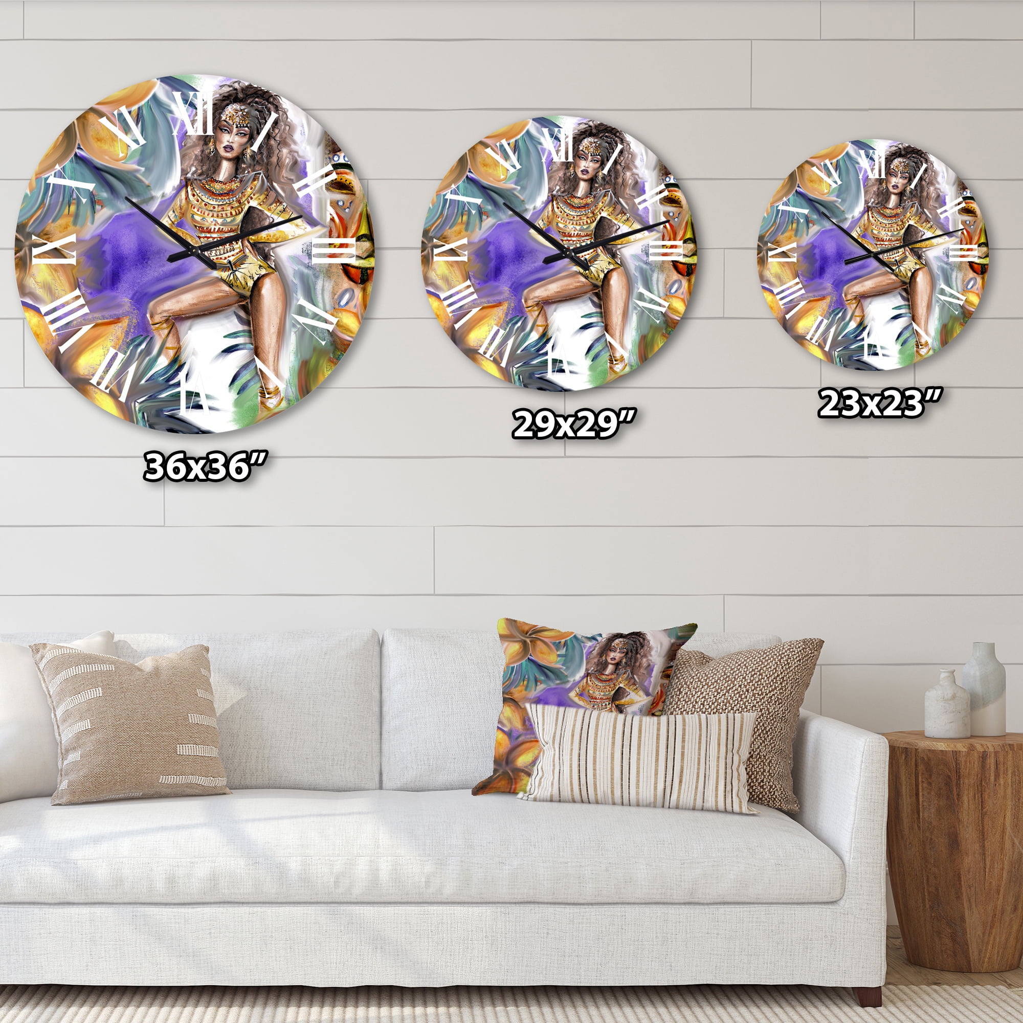 Designart 1 in Quartz Traditional Wall Clock