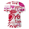 thumbnail image 3 of CONZONE Mens Valentines T-Shirts Short Sleeve T Shirts for Men Casual Crew Neck Valentine's Day Letter Graphic Lightweight Tees Soft Cozy Athletic Tops, 3 of 3
