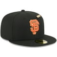 thumbnail image 3 of Men's New Era  Black San Francisco Giants 2025 59FIFTY Day 59FIFTY Fitted Hat with Pins, 3 of 5