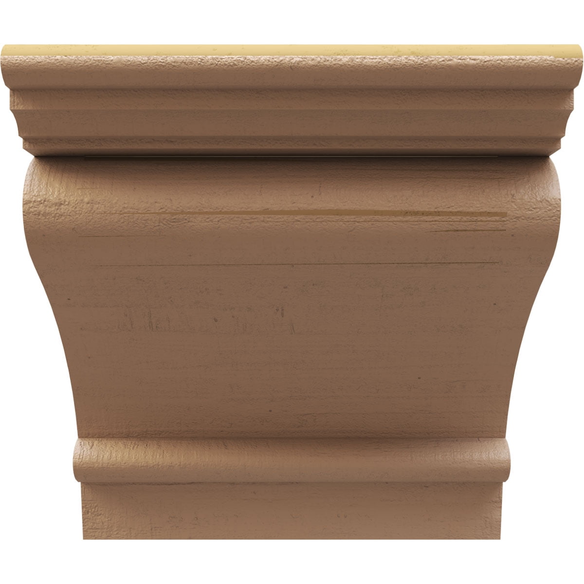10"W x 10"D x 10"H Wide Mayflower Rough Cedar Woodgrain TimberThane Corbel, Primed Tan