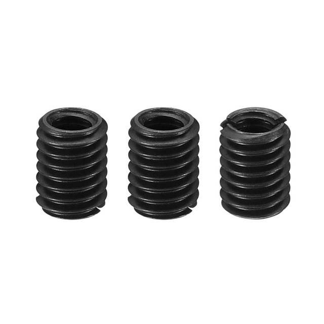 Unique Bargains 45# Carbon Steel Threaded Repair Insert Nut, 3pcs M4x0.7 to M6x1 Thread Sleeve Reducing Nut Adapter 8mm