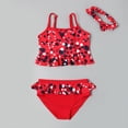thumbnail image 2 of Maillot de Bain Fille 2 Pcs Bikini Mignon Imprimé Floral 6-7 Ans, 2 of 3