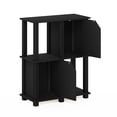 thumbnail image 5 of Furinno Brahms 3-Tier Storage Shelf with 2 Doors, Black Oak/Black, 5 of 6