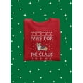 thumbnail image 3 of Paws For The Claus Sweatshirt Women -Smartprints Designs, Female Medium, 3 of 4