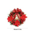 thumbnail image 3 of Decoraciones de Navidad Al Aire Libre Anillo de la Flor de Navidad, Colgante de Puerta, Colgante de Pared, Corona de Flores de la Vid, Gran Decoración de la Escena, Arco de Imitación Hecha a Mano, Cor, 3 of 7
