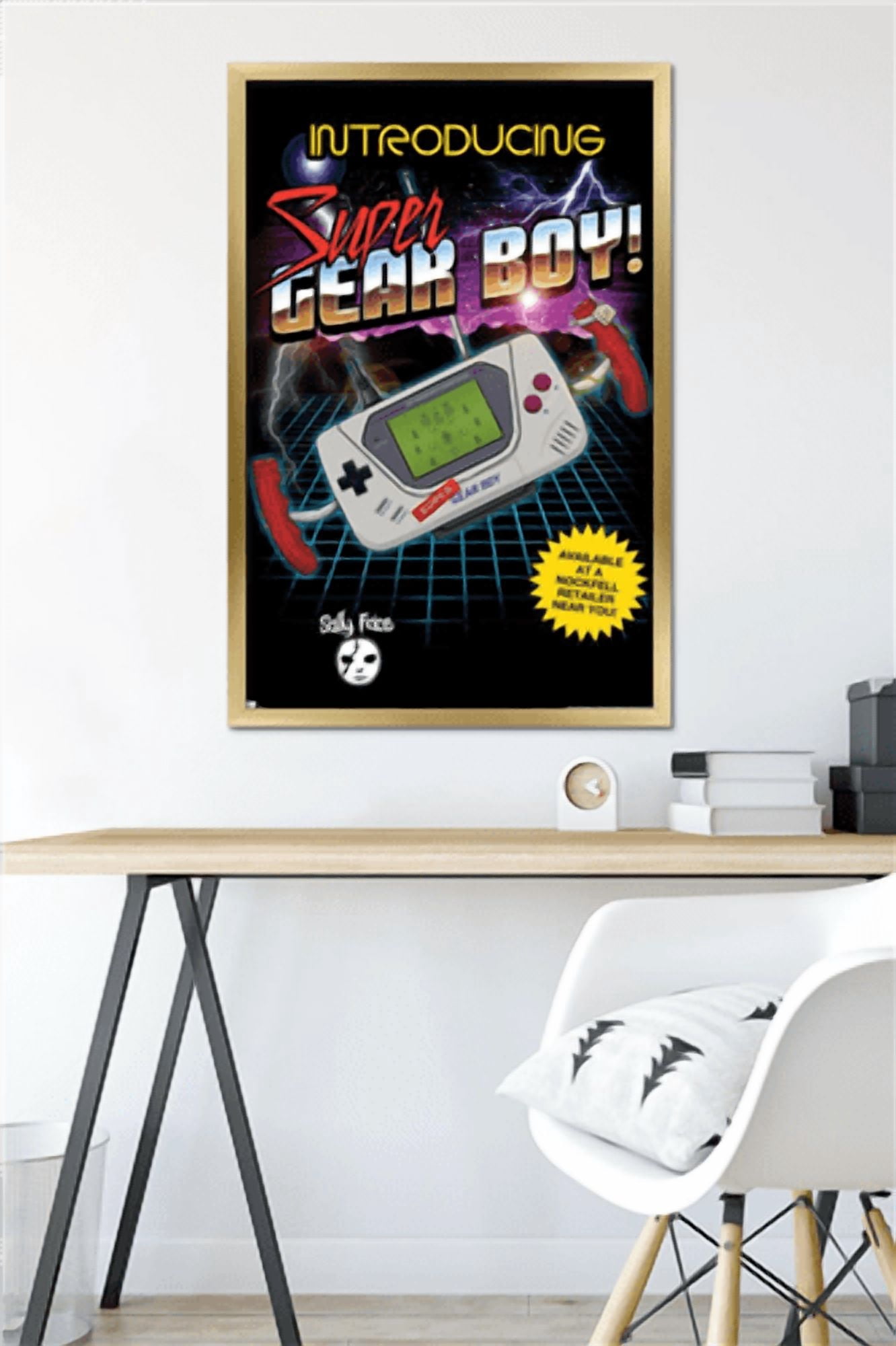 Sally Face - Super Gear Boy Wall Poster, 22.375" x 34" Framed