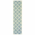 thumbnail image 2 of 6' x 9' Blue Ivory Machine Woven Geometric Indoor or Outdoor Area Rug, 2 of 5