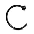 thumbnail image 5 of Surgical Steel Nose Hoop Ring 20 18  16 Gauge 3 Colors - 3 Pack, 5 of 7