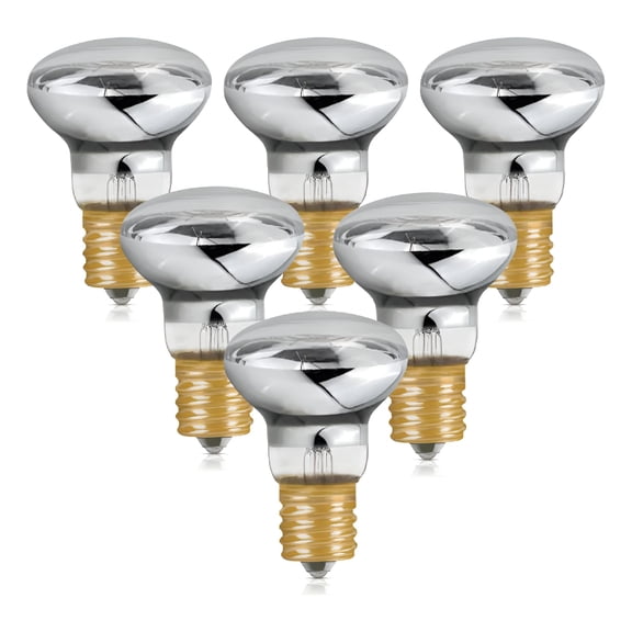 HIBIBUD 6-Pack Lava Lamp Bulb 120V R39 E17 30W Reflector Type Bulb - Replacement Bulbs for Lava and Glitter Lamps with Dimmable,Soft Warm White Glow,Long Life,High Temp Resistance