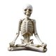 thumbnail image 2 of Estatuillas de de yoga Adorno de resina de Halloween, esqueletos de yoga de meditación Estatuillas de esqueleto de Halloween para la decoraci Estilo blancoC Soledad Figura de estatua de postura de yoga, 2 of 4