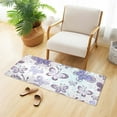 thumbnail image 4 of Purple Butterfly Luxury Kitchen Rug Non Slip Bathroom Plush Mat Shaggy Bedroom Carpet 39"x20", 4 of 6