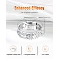 thumbnail image 2 of Vagzen Crystal Stainless Steel Magnetic Bracelets for Women, Pure Stainless Steel Jewelry （Silver）, 2 of 5