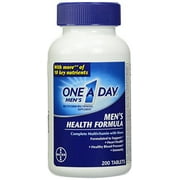 4 Pack - One-A-Day Multivitamin Men's Health Formula 200 Tablet Bottle Each