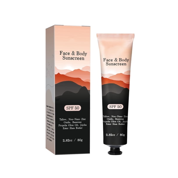 Maojin protector solar en aerosol protector solar para rostro y cuerpo, sebo natural y óxido resistente al agua sin fragancia, no graso