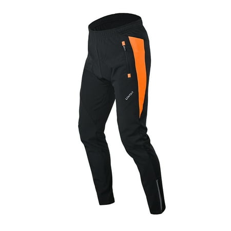 Lixada Men's Outdoor Cycling Pants Winter Thermal Breathable Comfortable Trousers with Padded Cushion Riding