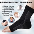 thumbnail image 3 of 4 Pairs Open Toe Adjustable Ankle Brace Compression Sleeves with Arch Support for Women & Men , Relief for Swelling, Plantar Fasciitis, and Sprains – Step into Comfort and Stability, 3 of 7