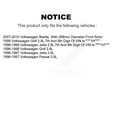 thumbnail image 2 of CMX Front Rear Ceramic Brake Pads Kit for Car Volkswagen Beetle Jetta Golf Passat KCX-100164, 2 of 9
