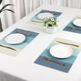 thumbnail image 7 of Unique Bargains 8 Packs Placemats for Kitchen Dining Table Decor Washable Green 18x12in, 7 of 7