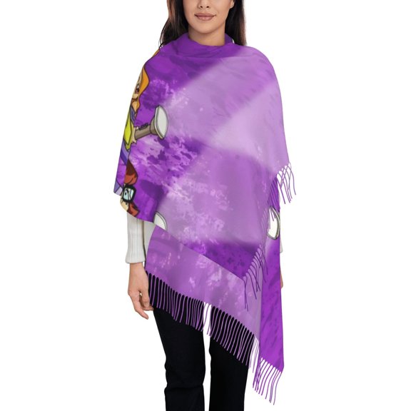 Gokiu Scooby-Doo Women's Scarf Pashmina Shawls and Wraps for Wedding Evening Party Warm Long Scarves