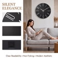 thumbnail image 3 of REGALWOVEN Wall Clock Silent Non-Ticking Analog Clocks Battery Operated Classic Decorative Black-1 12 Inch, 3 of 7