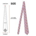 thumbnail image 3 of Naloa Lovely Animals Print Solid Color Tie Formal Necktie for Men，Suitable for business, daily life, work, 3 of 5