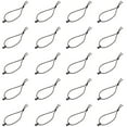 thumbnail image 1 of Miangastore Attache Corde Crochet Noir 20 Pcs 7.7X0.8X0.3In, 1 of 9