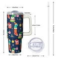 thumbnail image 2 of 30 oz Christmas Bells Tumbler with Handle and Straw, Stainless Steel Insulated Holiday Cup 30 oz, Leak Proof Mug, Festive Gift for Women, 2 of 5