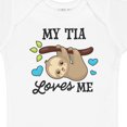thumbnail image 4 of Inktastic My Tia Loves Me with Sloth and Hearts Boys or Girls Baby Bodysuit, 4 of 5