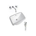 thumbnail image 1 of DROP Bath and Kitchen DR091184 Undermount Bathroom Sink Set, 1 of 6